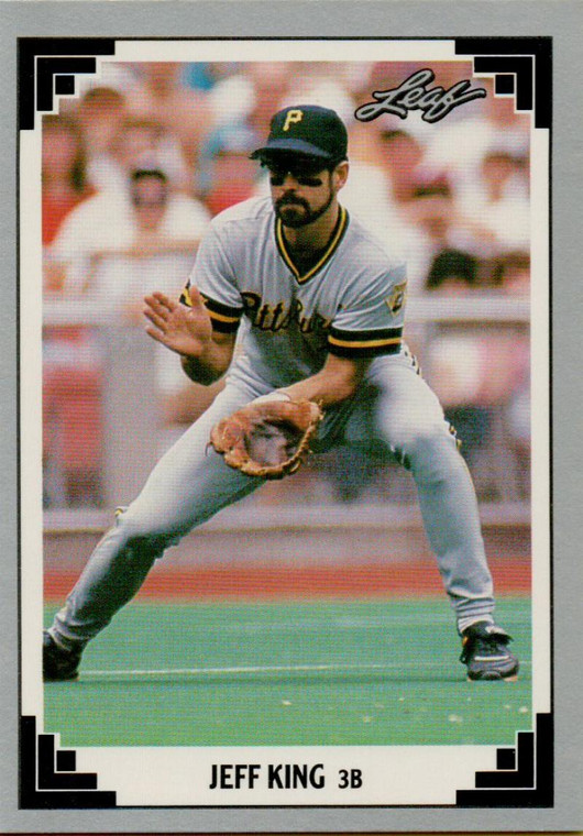 1991 Leaf #71 Jeff King VG Pittsburgh Pirates 