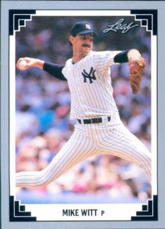 1991 Leaf #74 Mike Witt VG New York Yankees 