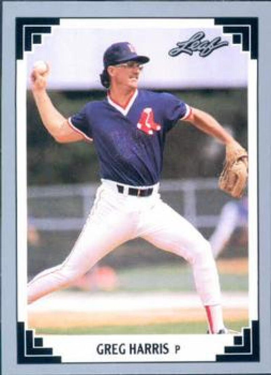 1991 Leaf #83 Greg Harris VG Boston Red Sox 