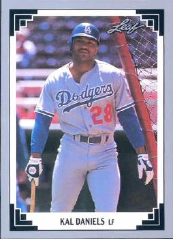 1991 Leaf #112 Kal Daniels VG Los Angeles Dodgers 