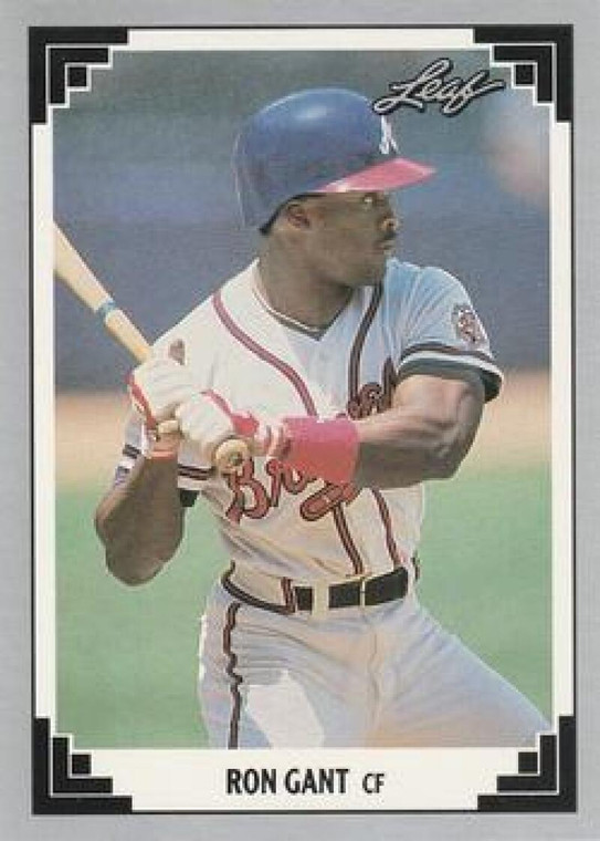 1991 Leaf #129 Ron Gant VG Atlanta Braves 