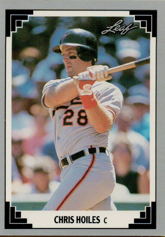1991 Leaf #131 Chris Hoiles VG Baltimore Orioles 