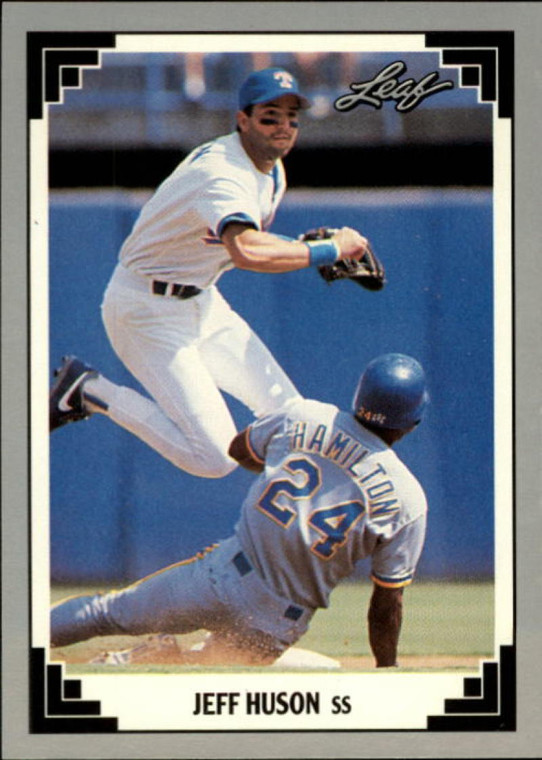 1991 Leaf #134 Jeff Huson VG Texas Rangers 
