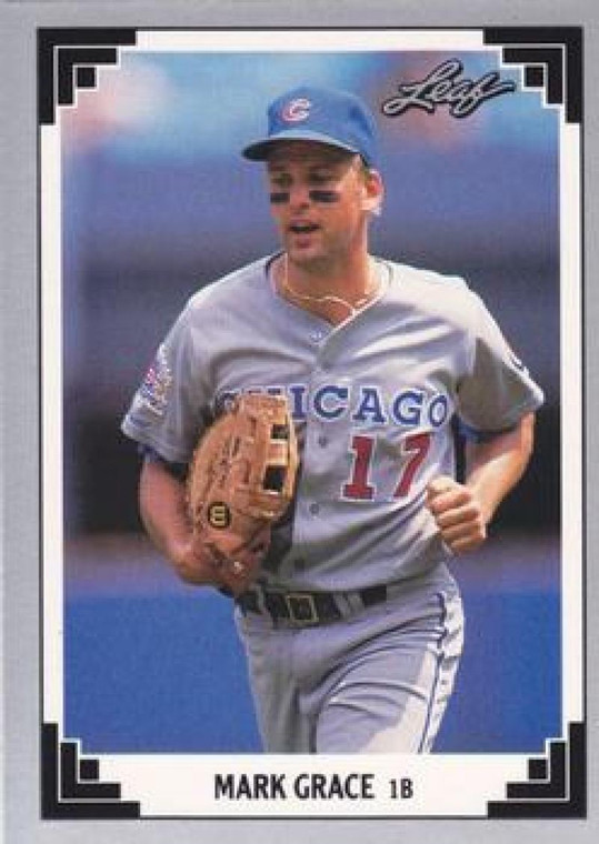 1991 Leaf #170 Mark Grace VG Chicago Cubs 