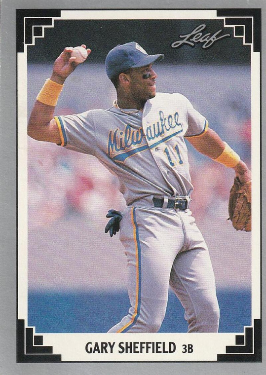 1991 Leaf #173 Gary Sheffield VG Milwaukee Brewers 