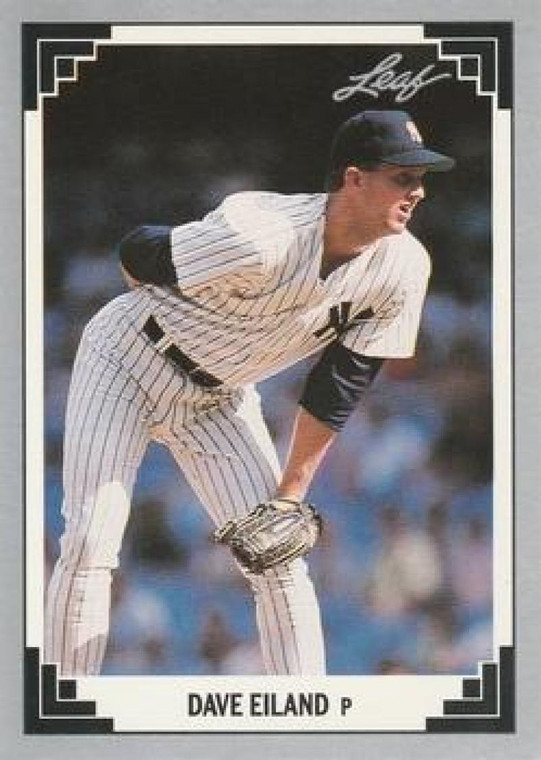 1991 Leaf #184 Dave Eiland VG New York Yankees 