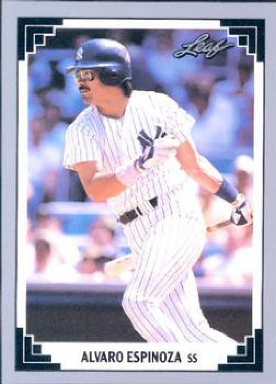 1991 Leaf #198 Alvaro Espinoza VG New York Yankees 
