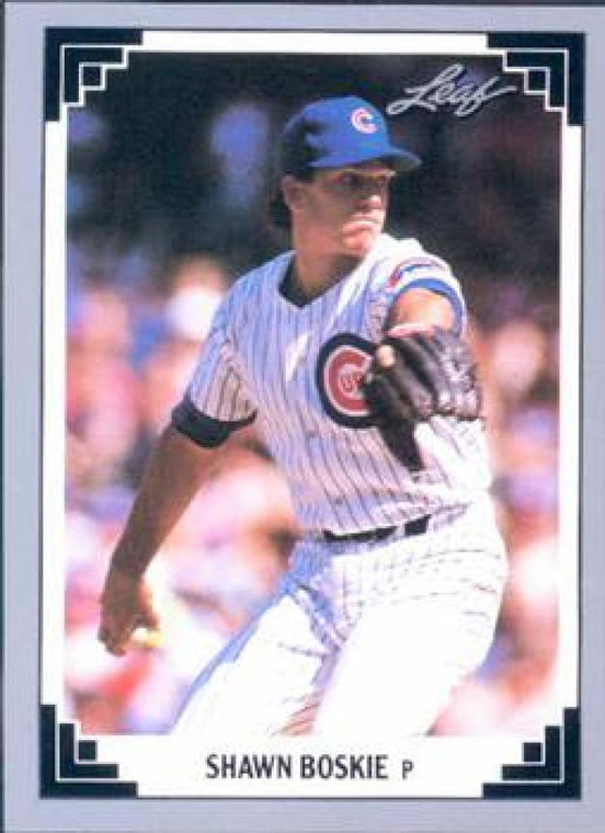 1991 Leaf #221 Shawn Boskie VG Chicago Cubs 