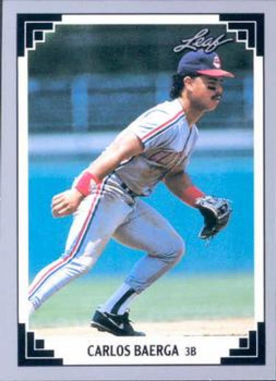 1991 Leaf #225 Carlos Baerga VG Cleveland Indians 