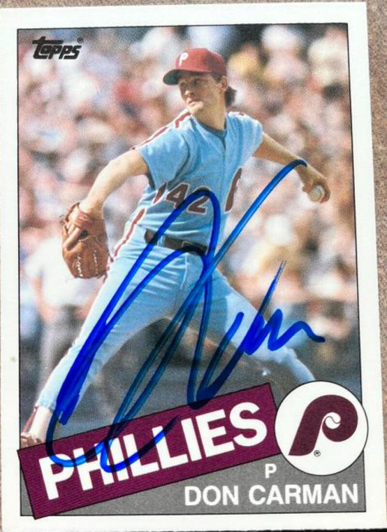 Don Carman Autographed 1985 Topps Traded #16T