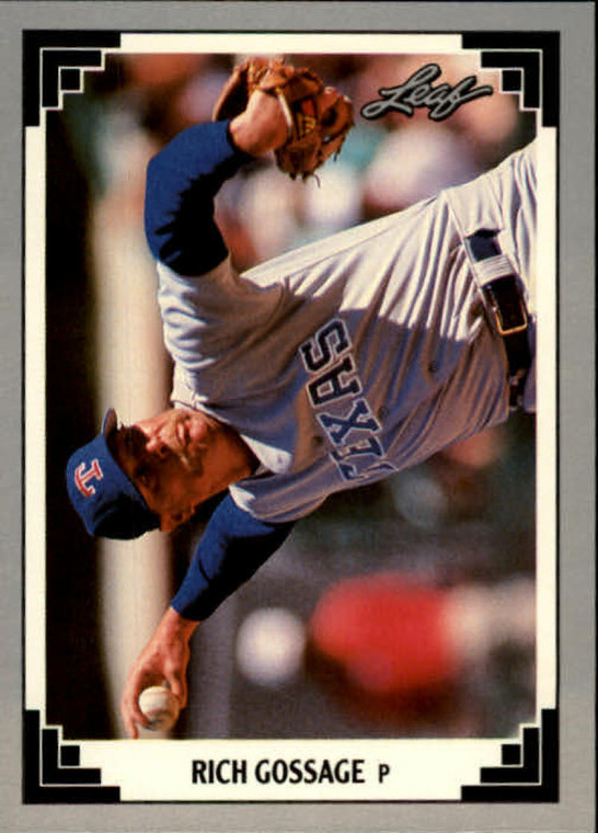 1991 Leaf #236 Rich Gossage VG Texas Rangers 