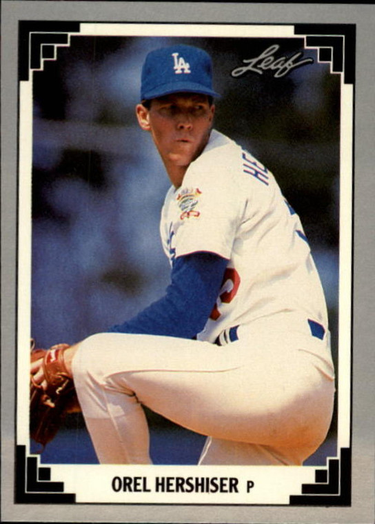 1991 Leaf #243 Orel Hershiser VG Los Angeles Dodgers 
