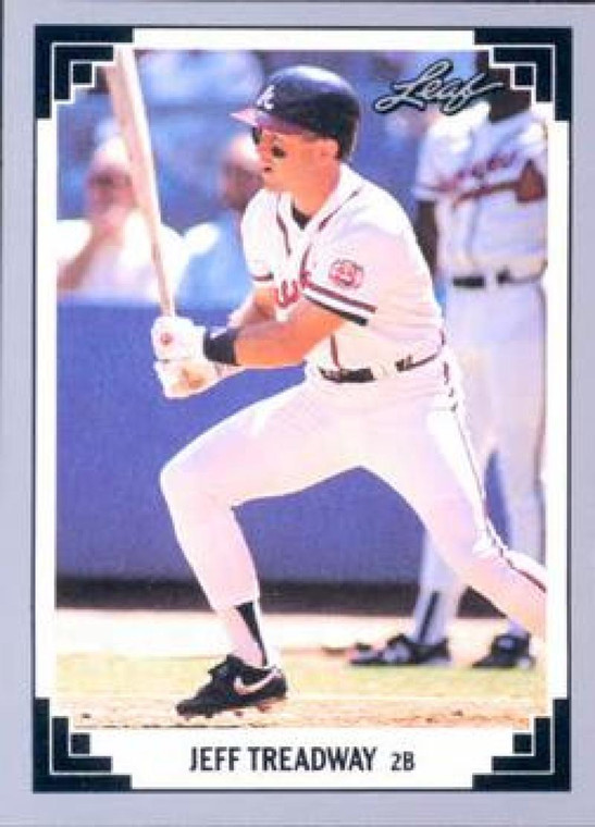 1991 Leaf #246 Jeff Treadway VG Atlanta Braves 