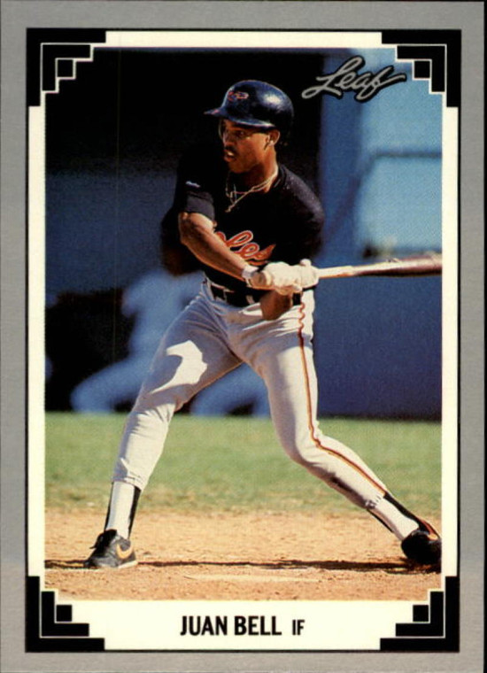 1991 Leaf #262 Juan Bell VG Baltimore Orioles 