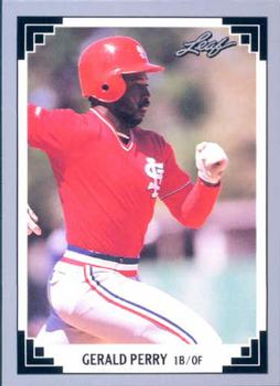 1991 Leaf #272 Gerald Perry VG St. Louis Cardinals 