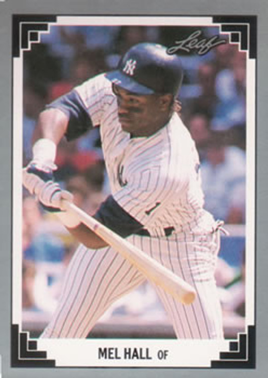 1991 Leaf #283 Mel Hall VG New York Yankees 