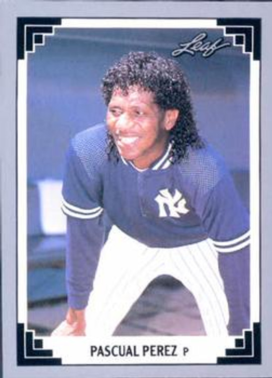1991 Leaf #293 Pascual Perez VG New York Yankees 