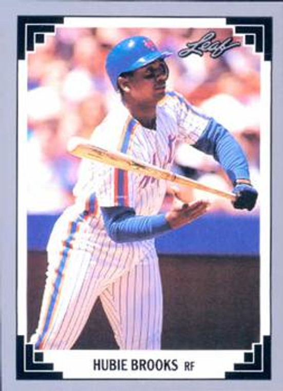 1991 Leaf #295 Hubie Brooks VG New York Mets 