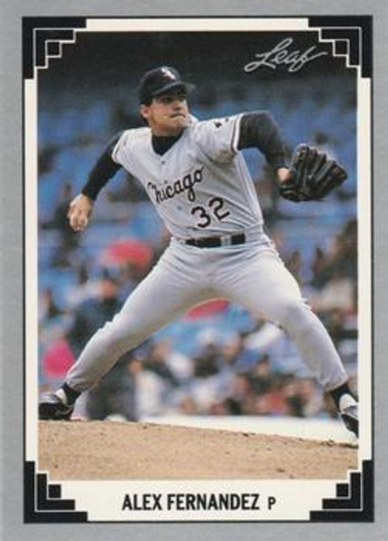 1991 Leaf #296 Alex Fernandez VG Chicago White Sox 