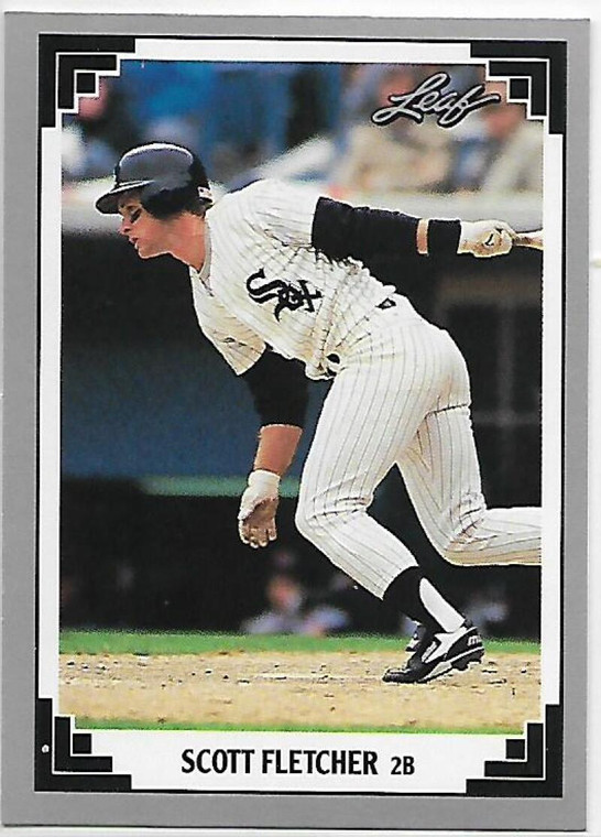 1991 Leaf #306 Scott Fletcher VG Chicago White Sox 