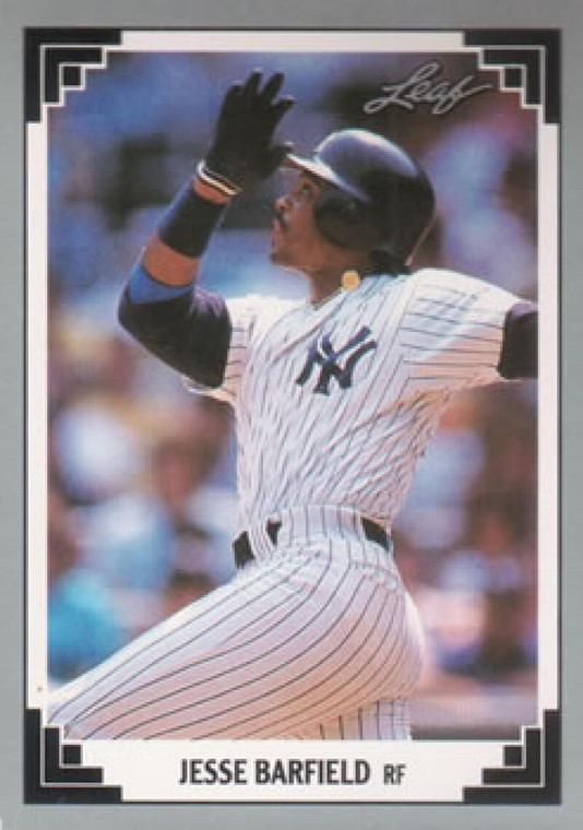 1991 Leaf #308 Jesse Barfield VG New York Yankees 