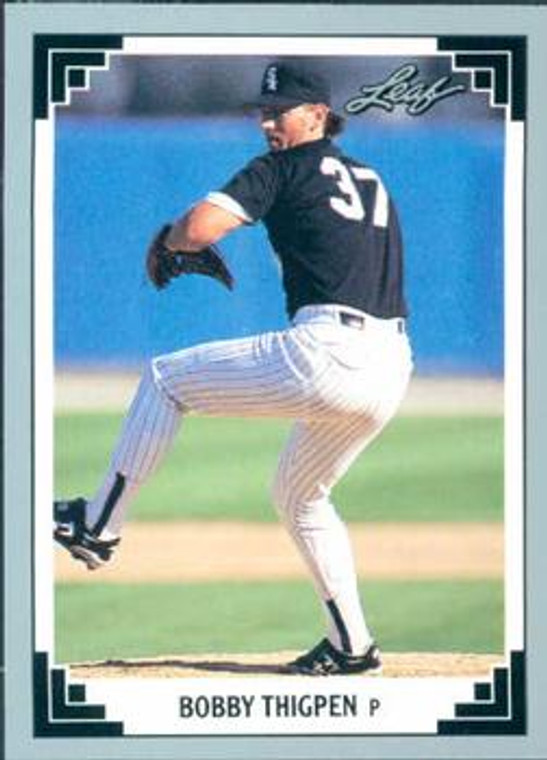 1991 Leaf #336 Bobby Thigpen VG Chicago White Sox 