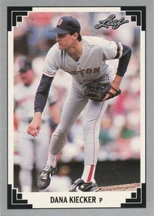 1991 Leaf #341 Dana Kiecker VG Boston Red Sox 