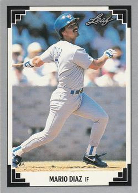 1991 Leaf #363 Mario Diaz VG Texas Rangers 