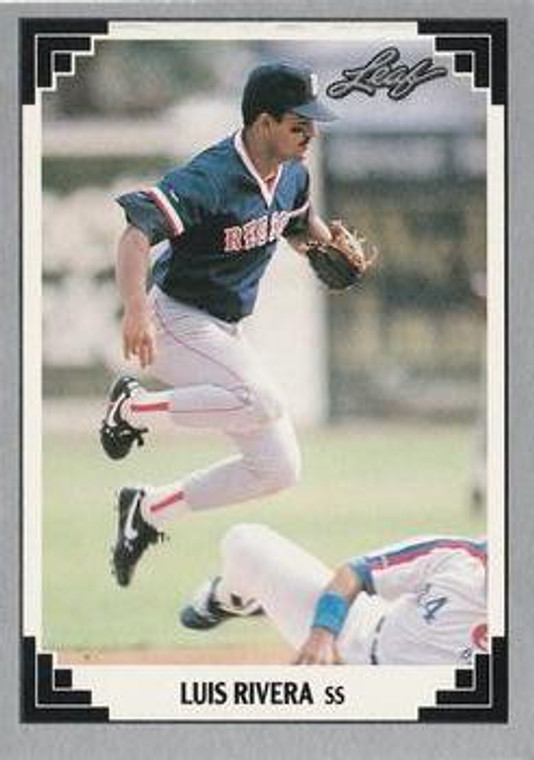 1991 Leaf #408 Luis Rivera VG Boston Red Sox 