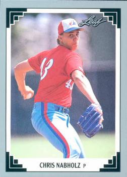 1991 Leaf #416 Chris Nabholz VG Montreal Expos 