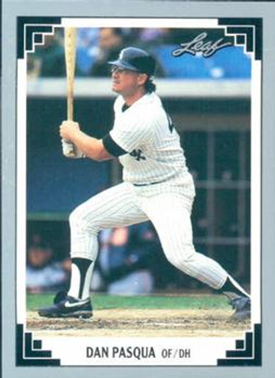 1991 Leaf #428 Dan Pasqua VG Chicago White Sox 