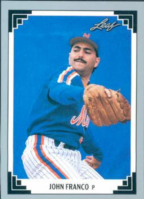 1991 Leaf #437 John Franco VG New York Mets 