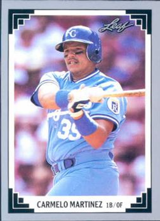 1991 Leaf #467 Carmelo Martinez VG Kansas City Royals 