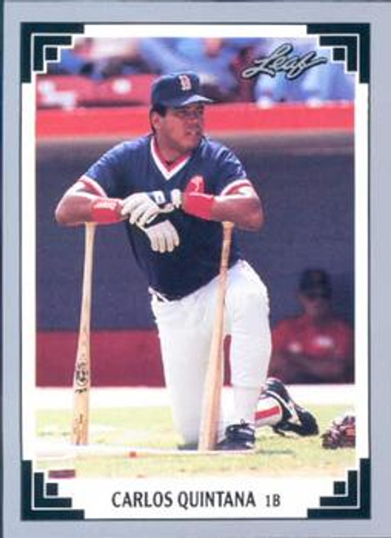 1991 Leaf #473 Carlos Quintana VG Boston Red Sox 