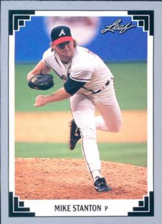 1991 Leaf #491 Mike Stanton VG Atlanta Braves 
