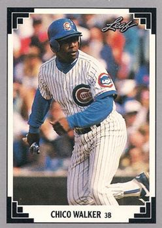 1991 Leaf #501 Chico Walker VG Chicago Cubs 