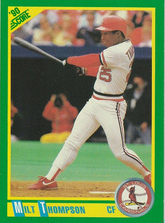 1990 Score #49 Milt Thompson VG St. Louis Cardinals 
