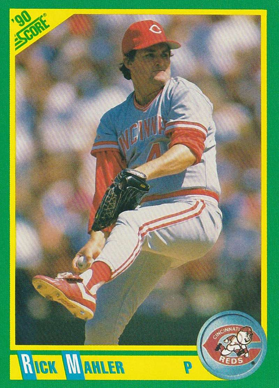 1990 Score #87 Rick Mahler VG Cincinnati Reds 