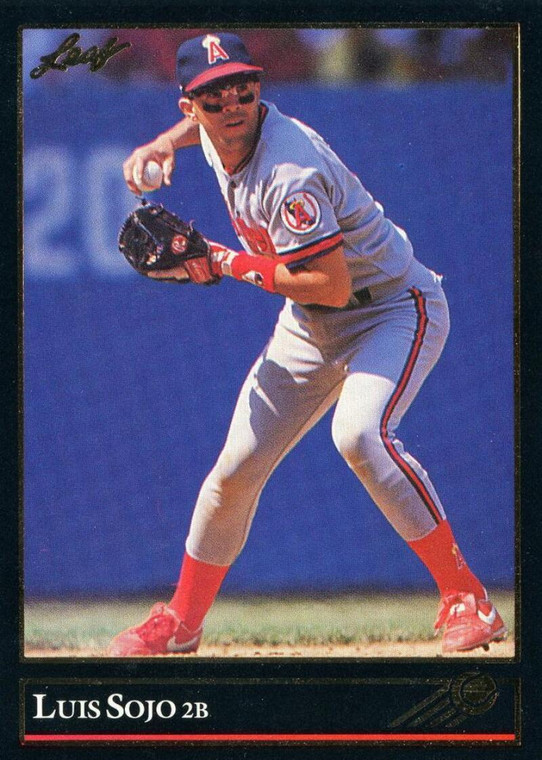 1992 Leaf Black Gold #5 Luis Sojo NM-MT  California Angels 