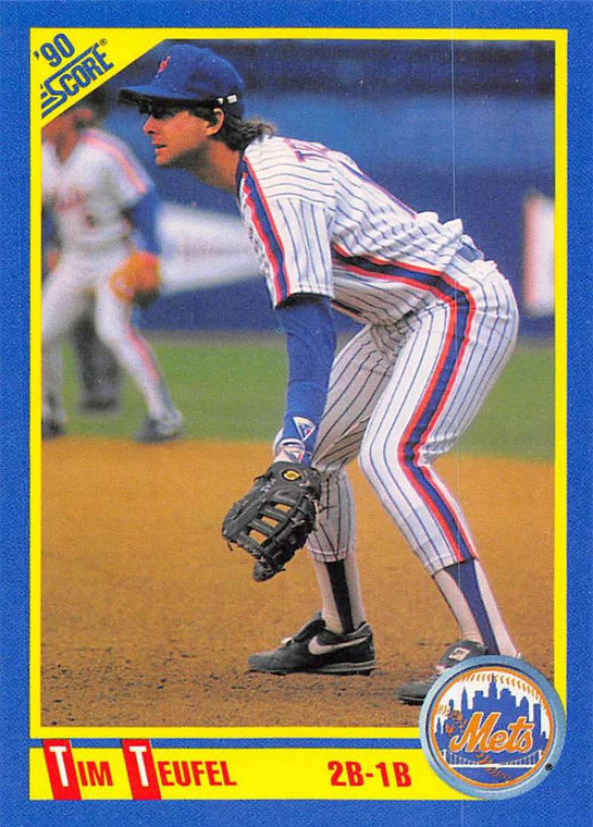 1990 Score #501 Tim Teufel UER VG New York Mets 