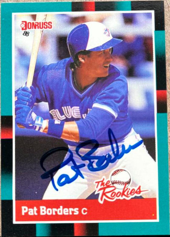 Pat Borders Autographed 1988 Donruss The Rookies #12