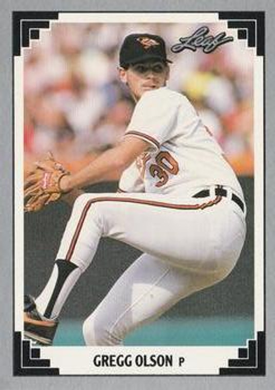 1991 Leaf #519 Gregg Olson VG Baltimore Orioles 