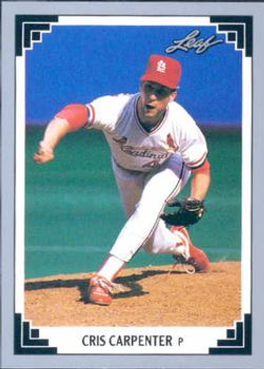 1991 Leaf #507 Cris Carpenter VG St. Louis Cardinals 