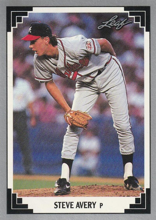 1991 Leaf #510 Steve Avery VG Atlanta Braves 