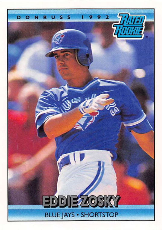 1992 Donruss #8 Eddie Zosky RR VG Toronto Blue Jays 