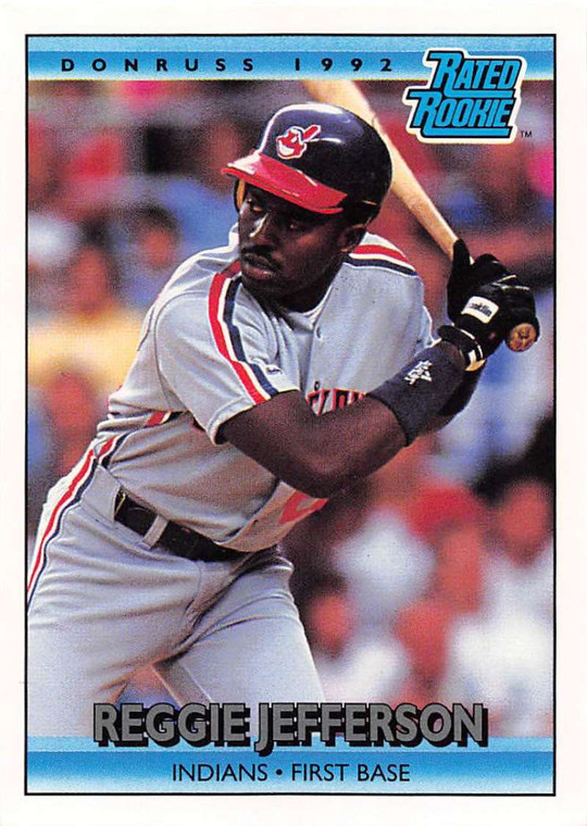 1992 Donruss #12 Reggie Jefferson RR VG Cleveland Indians 