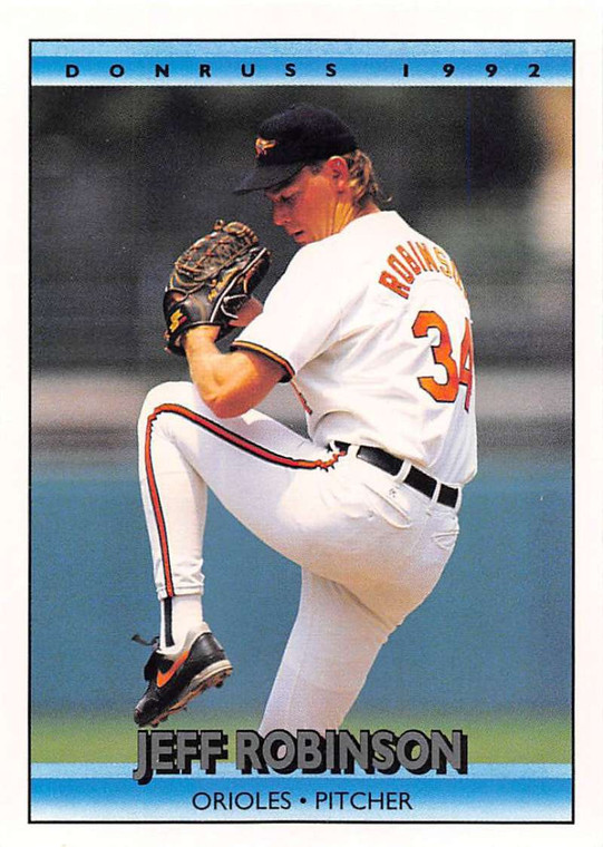 1992 Donruss #77 Jeff Robinson VG Baltimore Orioles 