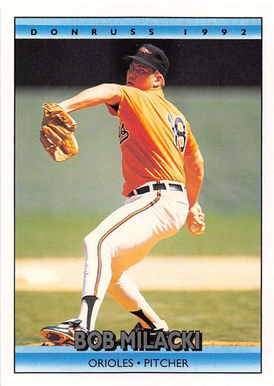 1992 Donruss #101 Bob Milacki VG Baltimore Orioles 