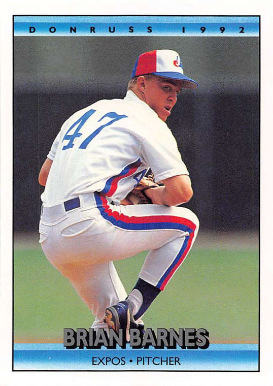 1992 Donruss #117 Brian Barnes VG Montreal Expos 