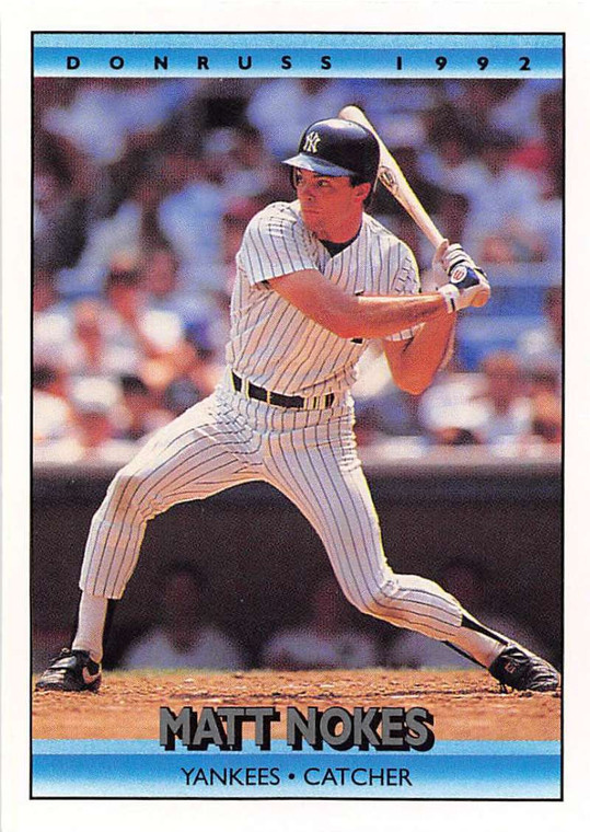1992 Donruss #126 Matt Nokes VG New York Yankees 